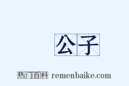 貴公子是什么意思的图片